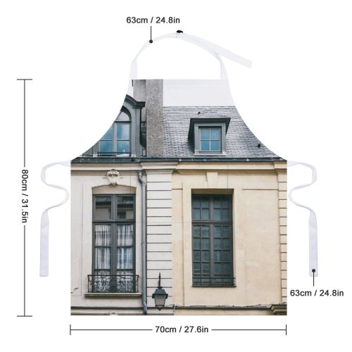 yanfind Custom aprons Accommodation Aged Apartment Architecture Attic Balcony Building Chimney City Classic Condominium Construction white white-style1 70×80cm