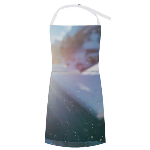 yanfind Custom aprons Architecture Sky Blurred Breathtaking Building Cloudy Construction Countryside Dwell Exterior Glass Wall white white-style1 70×80cm
