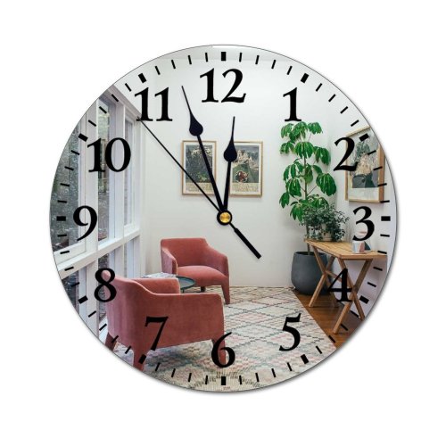 yanfind Fashion PVC Wall Clock Apartment Armchair Art Carpet Chair Corridor Daytime Decor Decorate Decoration Decorative Design Mute Suitable Kitchen Bedroom Decorate Living Room