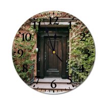 yanfind Fashion PVC Wall Clock Accommodation Apartment Architecture Brick Wall Building City Construction Daylight Daytime Decor003 Mute Suitable Kitchen Bedroom Decorate Living Room