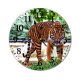 yanfind Fashion PVC Wall Clock Big Cat Funny Grass Sumatran Wild Wildlife Mute Suitable Kitchen Bedroom Decorate Living Room