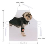 yanfind Custom aprons Active Alone Attention Basketball Calm Charming Curious Dog Floor Friendly white white-style1 70×80cm