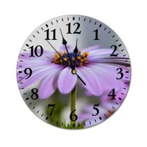 yanfind Fashion PVC Wall Clock Beautiful Bloom Blooming Botanical Colorful Daisy Delicate Field Flowers Garden Mute Suitable Kitchen Bedroom Decorate Living Room