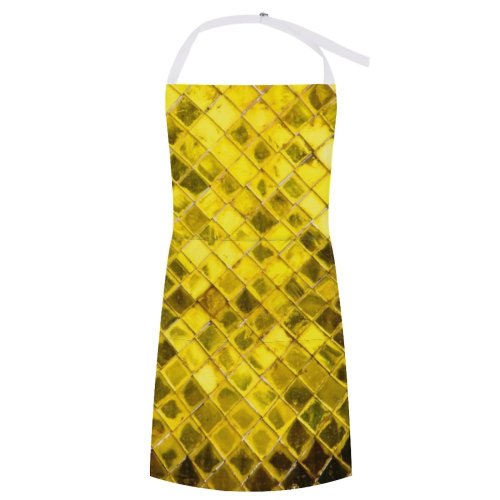 yanfind Custom aprons Texture Gold Abstract Glass Backdrop Beautiful Christmas Design Elegance Gilded white white-style1 70×80cm