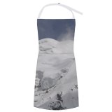 yanfind Custom aprons Mountains Snow Landscape Sky Clouds Winter Trees Cliffs white white-style1 70×80cm