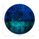 yanfind Fashion PVC Wall Clock Calm Waters Cave Dark Floating Frost Frosty Frozen Melting Mute Suitable Kitchen Bedroom Decorate Living Room