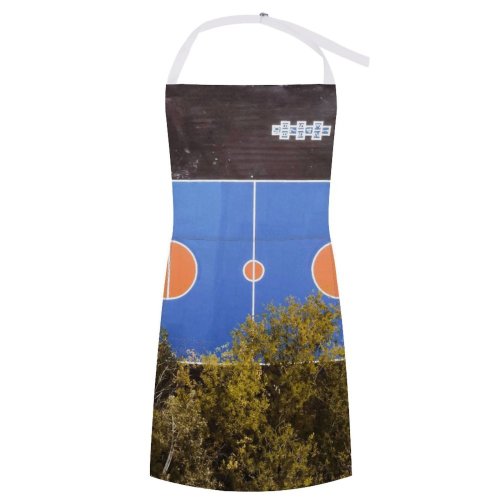 yanfind Custom aprons Action Active Aerial Basket Basketball Competition Construction Court Drone Entertain Exercise Foliage white white-style1 70×80cm