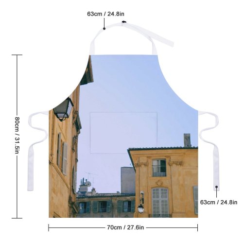 yanfind Custom aprons Accommodation Aged Architecture Area Sky Building City Daytime Decor Decoration District white white-style1 70×80cm