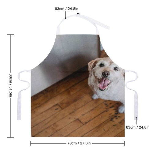 yanfind Custom aprons Adorable Anonymous Apartment Home Cozy Creature Crop Cup Curious Dog white white-style1 70×80cm