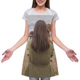 yanfind Custom aprons Adorable Anonymous Blurred Calm Cloudy Countryside Cute Daytime Dog Dress Elegant white white-style1 70×80cm