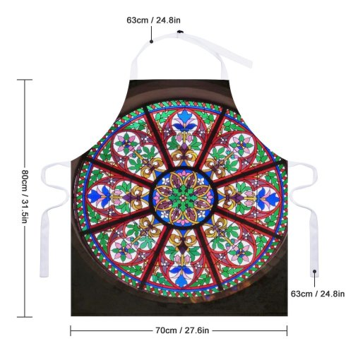 yanfind Custom aprons Architecture Art Building Church Window Glass Stained white white-style1 70×80cm