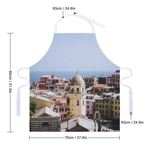 yanfind Custom aprons Accommodation Aged Architecture Beach Building Coast Colorful Construction Destination District Dwell Estate white white-style1 70×80cm