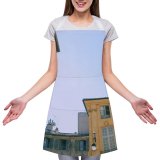 yanfind Custom aprons Accommodation Aged Architecture Area Sky Building City Daytime Decor Decoration District white white-style1 70×80cm