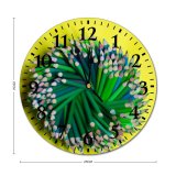 yanfind Fashion PVC Wall Clock Art Abstract Design Creativity Decoration Rainbow Coloring Artistic Vibrant Motley Disjunct Mute Suitable Kitchen Bedroom Decorate Living Room