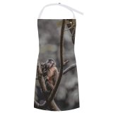 yanfind Custom aprons Adorable Attentive Blurred Branch Calm Creature Curious Cute Daytime Ecosystem Fauna Fluff white white-style1 70×80cm