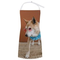 yanfind Custom aprons Accessory Adorable Portrait Canidae Cool Cute Dog Face Eyewear Fashion Human's white white-style1 70×80cm