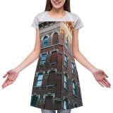 yanfind Custom aprons Accommodation Apartment Architecture Sky Brick Wall Building City Classic Cloudless Construction white white-style1 70×80cm