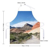yanfind Custom aprons Mountains Desert Landscape Scenery Scenic Clouds Sky Nevada Path Road Trail white white-style1 70×80cm