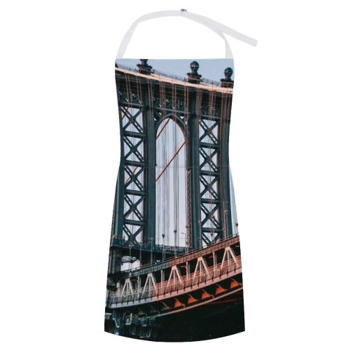yanfind Custom aprons Aged America Arch Architecture Sky Brooklyn Building Calm Center City Clear white white-style1 70×80cm