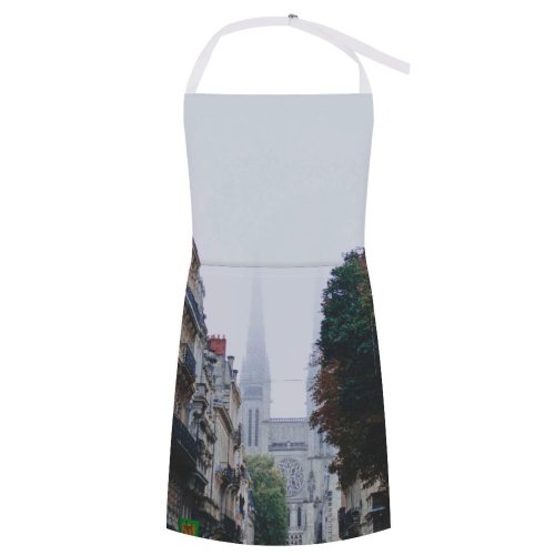 yanfind Custom aprons Accommodation Ancient Apartment Architecture Balcony Barrier Building Cathedral City Condominium Construction District white white-style1 70×80cm