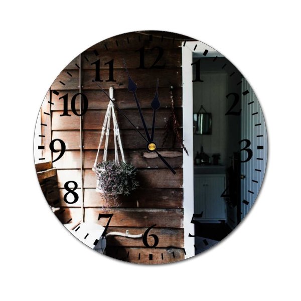yanfind Fashion PVC Wall Clock Clean Construction Cozy Decor Decoration Design Detail Door Dwell Empty Flower Mute Suitable Kitchen Bedroom Decorate Living Room