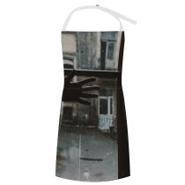 yanfind Custom aprons Aged Anonymous Conceptual Space Creepy Faceless Glass Old Building Outlines Vintage Window white white-style1 70×80cm