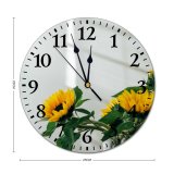 yanfind Fashion PVC Wall Clock Aroma Aromatic Bloom Botanic Botany Bouquet Branch Bud Bunch Cultivate Mute Suitable Kitchen Bedroom Decorate Living Room