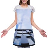 yanfind Custom aprons Architectural Design Architecture Sky Building City Clouds Contemporary Downtown Facade Futuristic Glass white white-style1 70×80cm