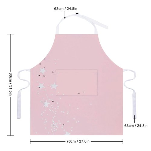 yanfind Custom aprons Aesthetic Art Artistic Christmas Decoration Design Glitters Light Pastel Retro Simple white white-style1 70×80cm