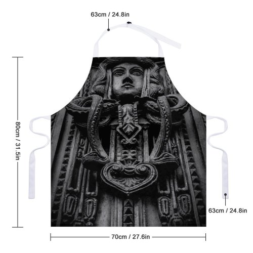yanfind Custom aprons Architecture Art Decoration Door Historic Shot Metal Religion Sculpture Spirituality Statue white white-style1 70×80cm