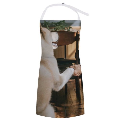 yanfind Custom aprons Adorable Akita Inu Anonymous Friend Beverage Blurred Bonding Care Casual Coffee white white-style1 70×80cm