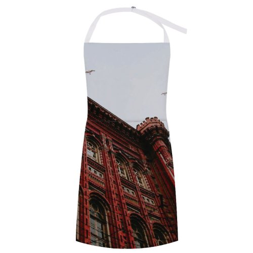 yanfind Custom aprons Aged Ancient Arch Architecture Bird Building City College Space Daytime Decorative white white-style1 70×80cm