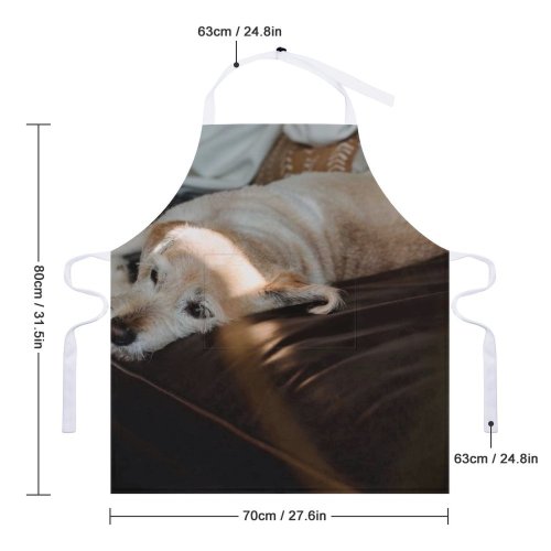 yanfind Custom aprons Adorable Anonymous Blurred Calm Casual Chill Comfort Couch Cozy Dog white white-style1 70×80cm