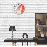 yanfind Fashion PVC Wall Clock Art Abstract Creativity Wind Elegant Design Artistic Smooth Futuristic Stripe Silk Mute Suitable Kitchen Bedroom Decorate Living Room
