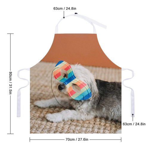yanfind Custom aprons Adorable Calm Carpet Celebrate Colorful Comfort Dog Event Festive Friendly white white-style1 70×80cm