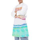 yanfind Custom aprons Abstract Aesthetic Desktop Art Artistic Colorful Design Impression Pastel Stain Texture Watercolor white white-style1 70×80cm