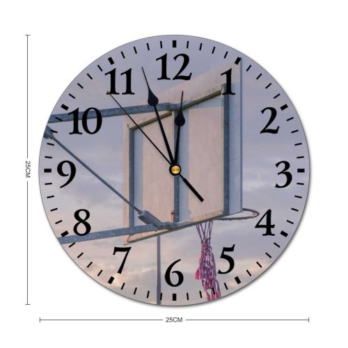 yanfind Fashion PVC Wall Clock Architecture High Travel Sky Wind Soccer Leisure Recreation Contemporary Tallest Mute Suitable Kitchen Bedroom Decorate Living Room