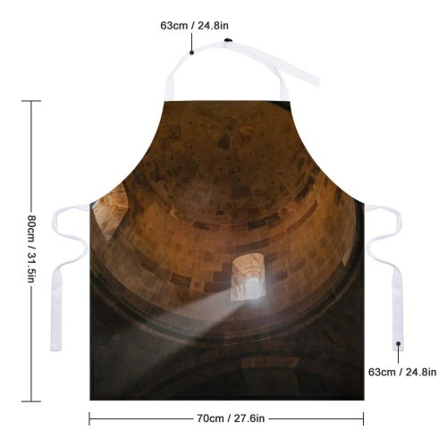 yanfind Custom aprons Aged Ancient Architecture Art Attract Authentic Belief Believe Building Cathedral Catholic Ceiling white white-style1 70×80cm