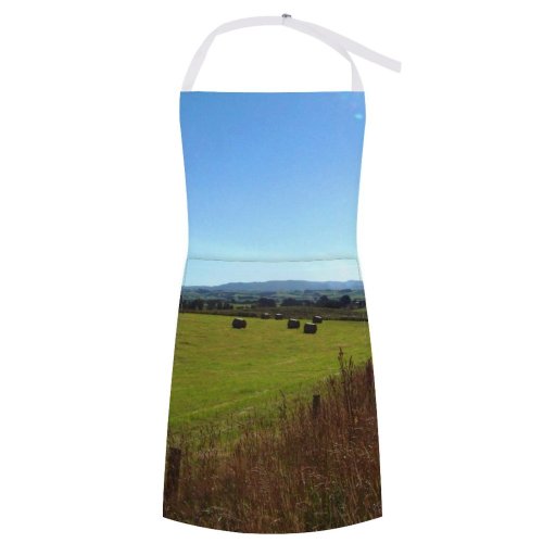 yanfind Custom aprons Newzealand Dunedin Froggat Road Old Grass Transport Fun Southland Thresh Hay white white-style1 70×80cm