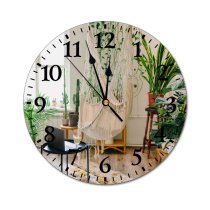 yanfind Fashion PVC Wall Clock Assorted Botany Cacti Carpet Climbing Colorful Comfort Comfortable Contemporary Cozy Creative Creeping Mute Suitable Kitchen Bedroom Decorate Living Room