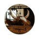 yanfind Fashion PVC Wall Clock Barn Beef Bovine Bull Byre Cattle Cow Cowbarn Cowshed Dairy Farm Farming006 Mute Suitable Kitchen Bedroom Decorate Living Room