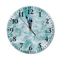 yanfind Fashion PVC Wall Clock Action Adventure Aerial Carefree Colorful Cool Distance Drone Freedom From Above Fun Mute Suitable Kitchen Bedroom Decorate Living Room