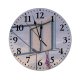 yanfind Fashion PVC Wall Clock Architecture High Travel Sky Wind Soccer Leisure Recreation Contemporary Tallest Mute Suitable Kitchen Bedroom Decorate Living Room