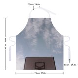 yanfind Custom aprons Active Backboard Basket Basketball Sky City Cloudy Construction Court Daytime District Exercise white white-style1 70×80cm