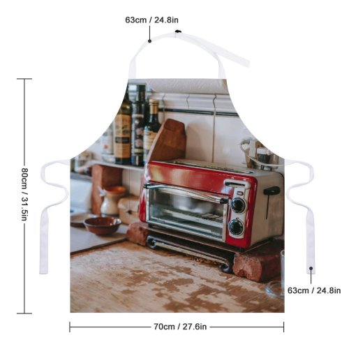 yanfind Custom aprons Aged Apartment Appliance Arrangement Bottle Cook Cozy Culinary Design Detail Electric white white-style1 70×80cm