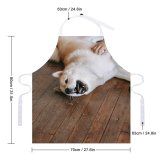 yanfind Custom aprons Adorable Affection Akita Inu Anonymous Friend Bestfriend Bonding Canidae Care Caress white white-style1 70×80cm
