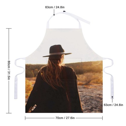yanfind Custom aprons Admire Adventure Amazing Anonymous Backlit Coniferous Countryside Enjoy Evening Explore Faceless Female white white-style1 70×80cm