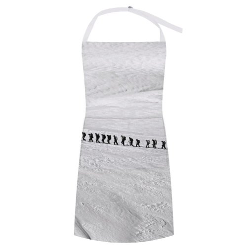 yanfind Custom aprons Adventure Freezing Frozen Hiking Mountaineer Outdoors Snow Trekking Winter white white-style1 70×80cm