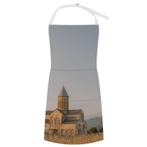 yanfind Custom aprons Aged Ancient Architecture Belief Believe Building Cathedral Catholic Cereal Church Countryside Faith white white-style1 70×80cm