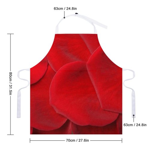 yanfind Custom aprons Flower Love Petal Petals Plant Romance Romantic Rose Sensual Valentine Wedding white-style1 70×80cm